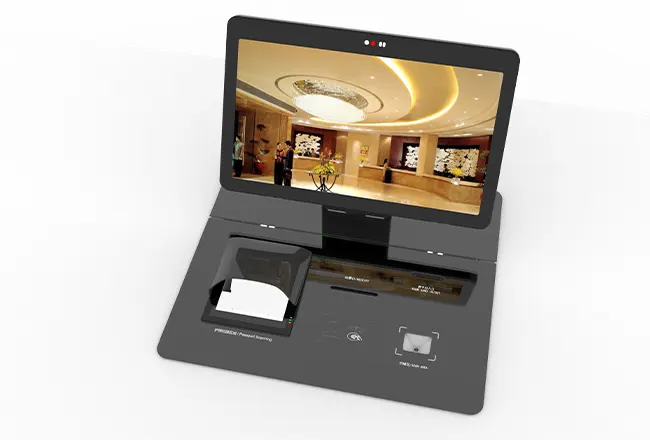 hotel desktop self check-in device HT346-AW